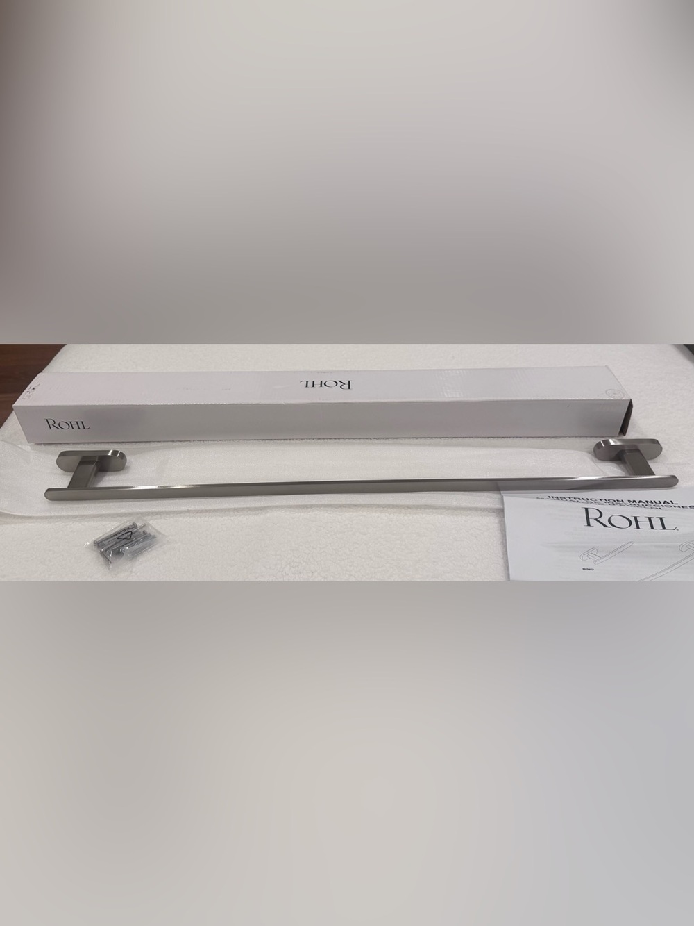 New authentic Rohl towel bar satin nickel 24”